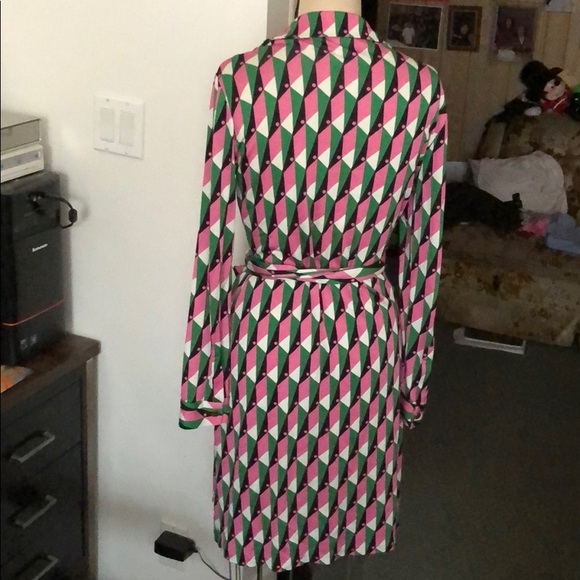 Dvf Polo check new Jeanne dress size 10 - Picture 4 of 8